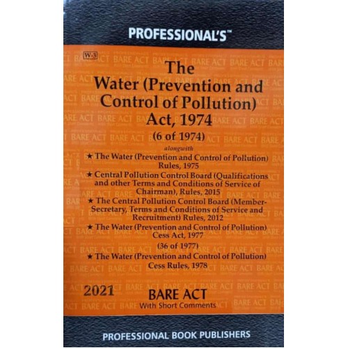 Professional's Water (Prevention & Control of Pollution) Act, 1974 Bare Act 2021